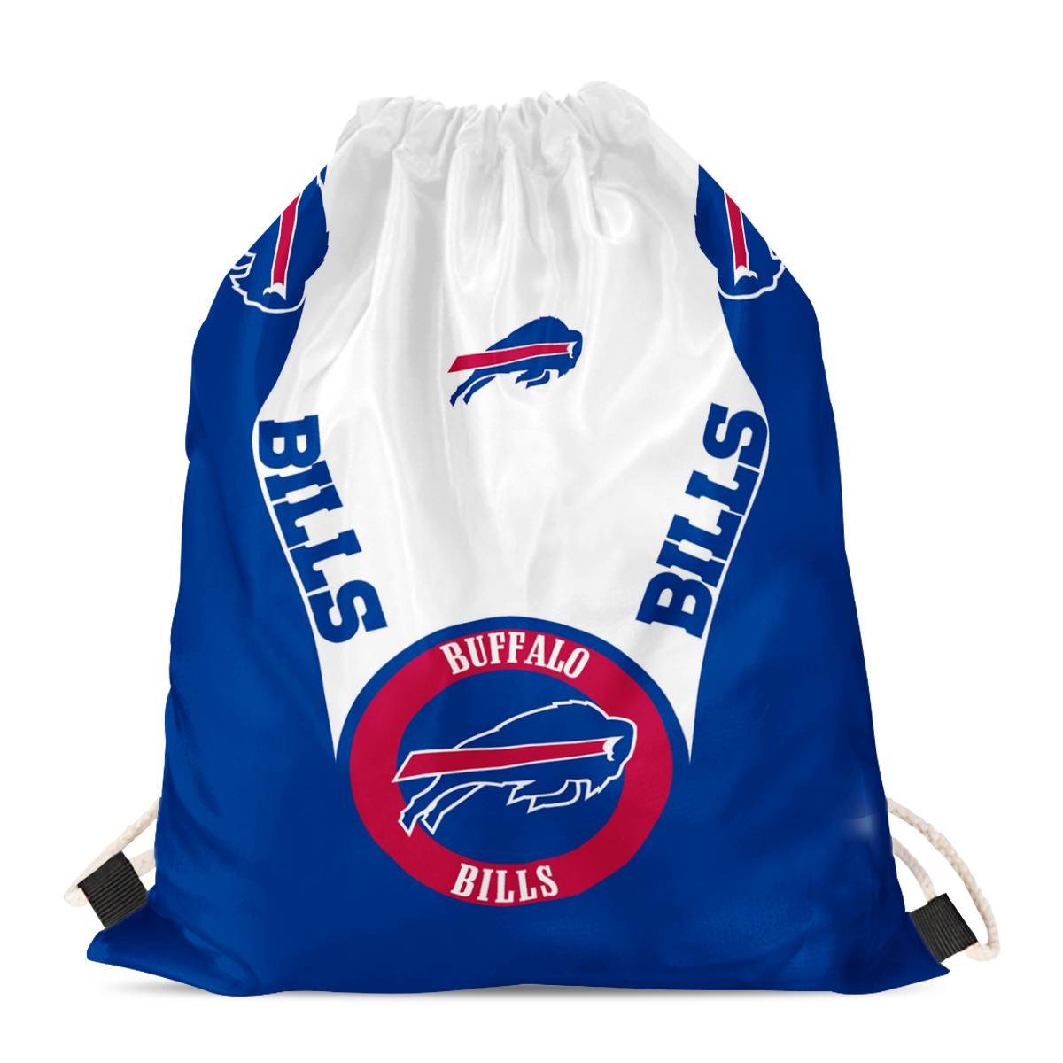 Buffalo Bills Drawstring Backpack sack / Gym bag 18" x 14" 001